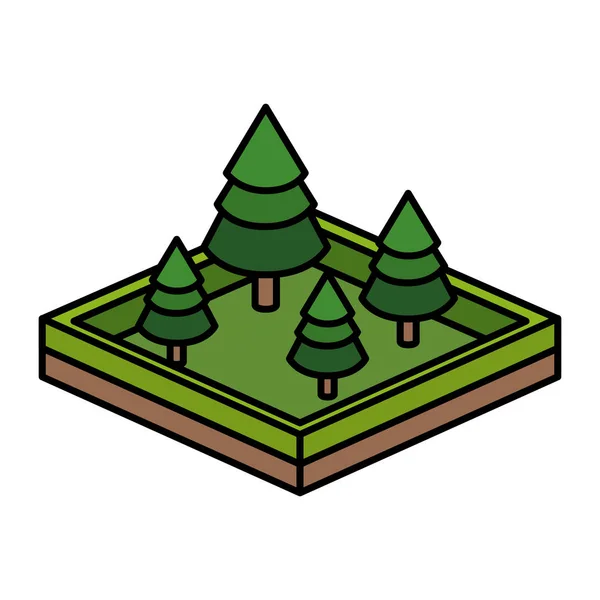 Pine tree design — Stock Vector