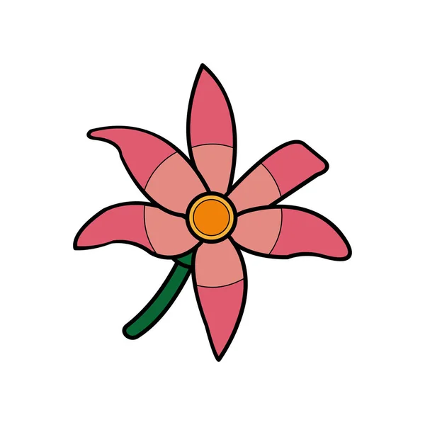 Красива квітка з дизайном пелюсток природи — стоковий вектор