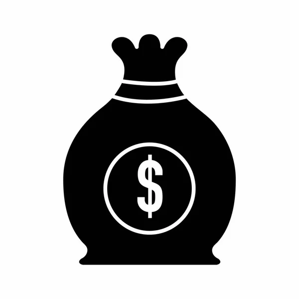 Isolated money bag design — Stock Vector