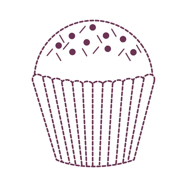 Geïsoleerde muffin ontwerp — Stockvector