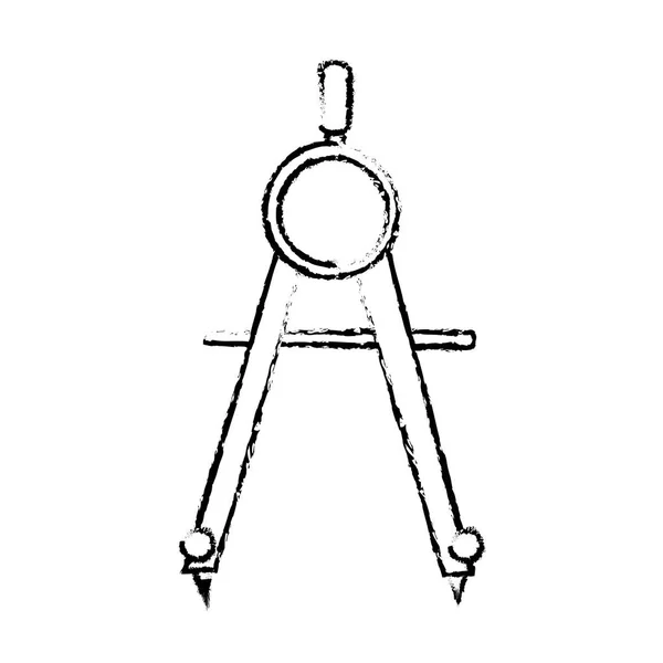 Desain kompas terisolasi - Stok Vektor