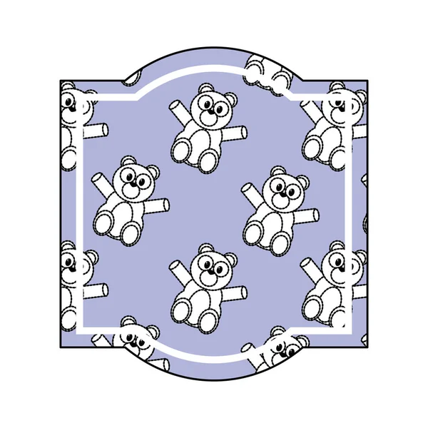 Ayılı çizgi film çerçevesi