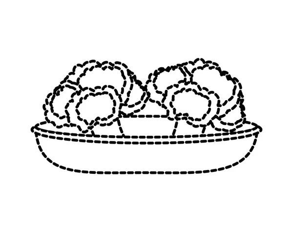 Brocoli Légumes Aliments Sains Biologiques Thème Conception Isolée Illustration Vectorielle — Image vectorielle