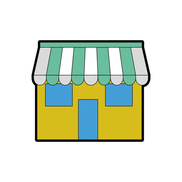İzole mağaza tasarım — Stok Vektör