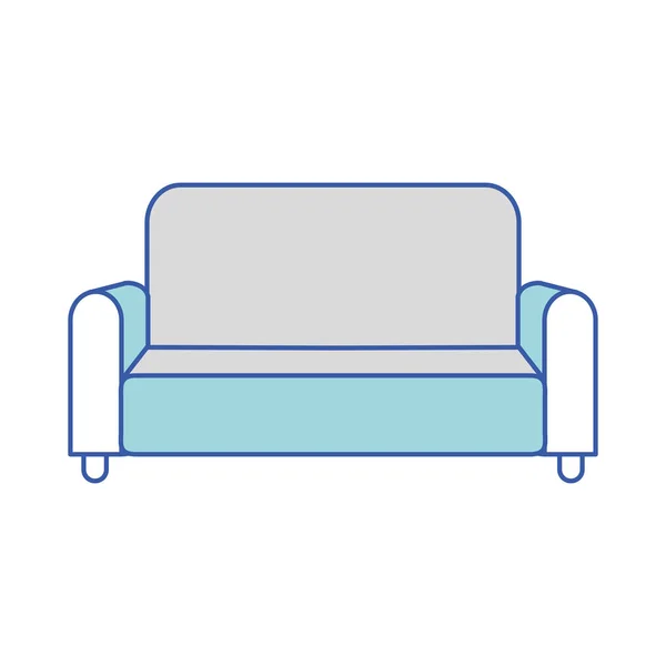 Conception de canapé isolé — Image vectorielle