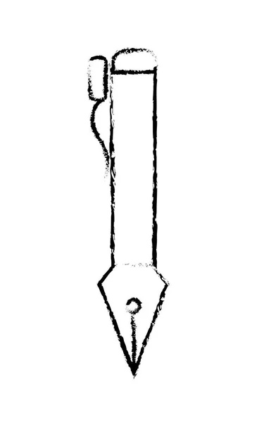 グランジ ペン羽ビジネス ツールを書くの — ストックベクタ