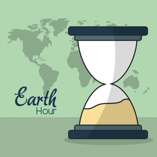 地球小时设计 — 图库矢量图片