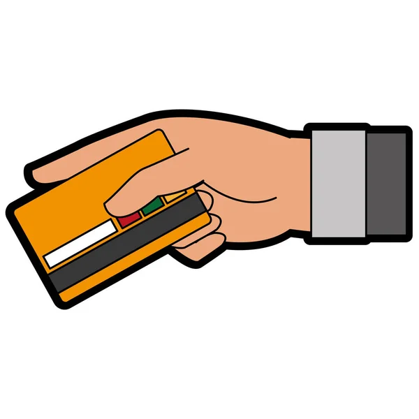 Geïsoleerde creditcard ontwerp — Stockvector