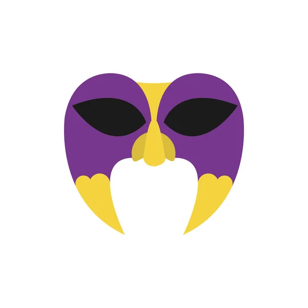 Diseño de máscara aislada — Vector de stock