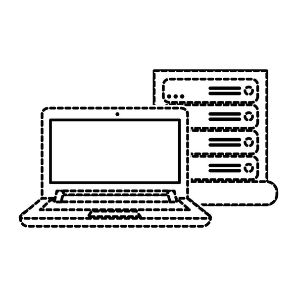 Web Hosting Data Center Tema Base Design Isolado Ilustração Vetorial — Vetor de Stock