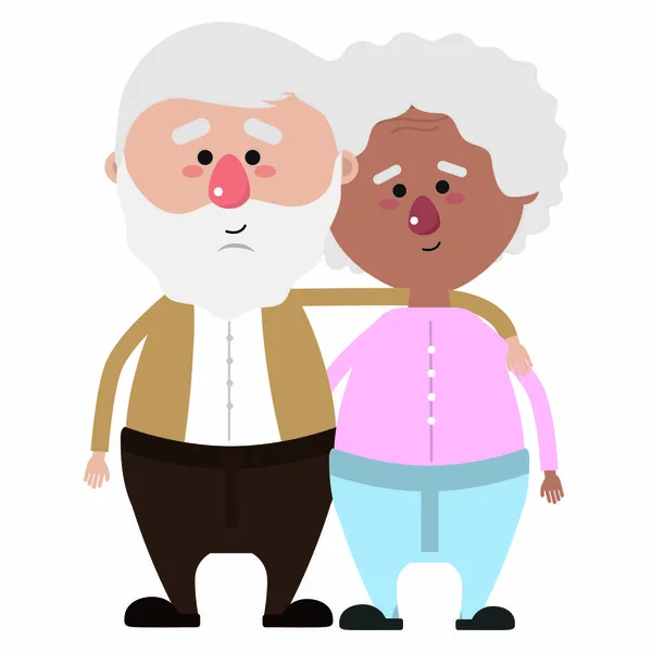 Бабушка и дедушка — стоковый вектор