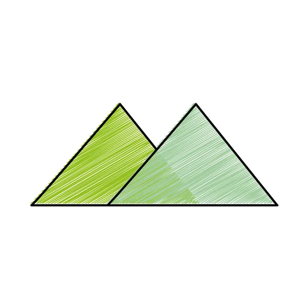 Isolierte Dreiecke — Stockvektor
