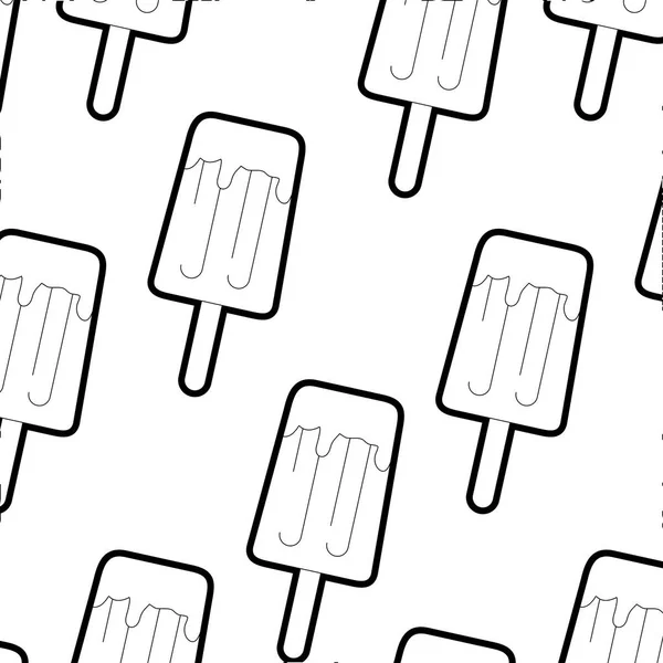 Buzlu şeker arka plan yaz tatlı ve tatlı gıda Tema izole tasarım vektör çizim