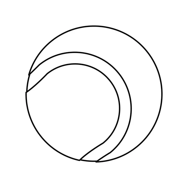 Diseño de pelota de tenis — Vector de stock