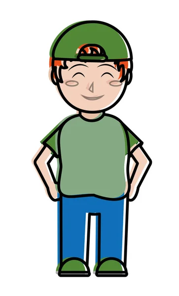 Boy cartoon design — Stock Vector