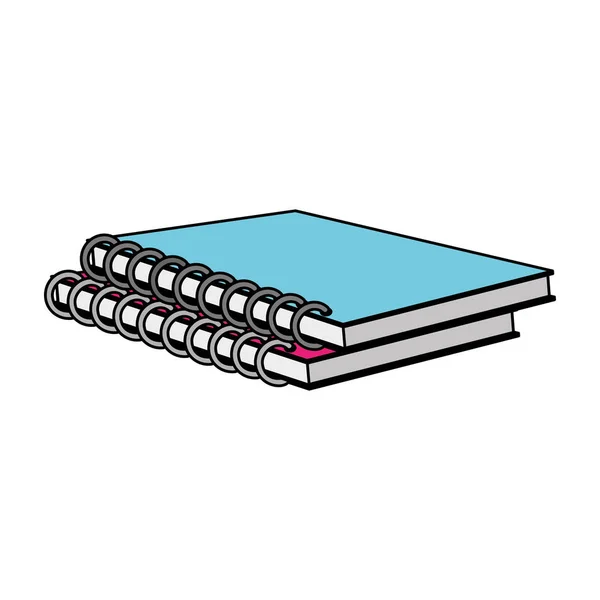 Isoliertes Notizbuchdesign — Stockvektor