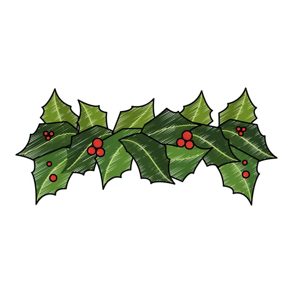 Design de flores de Natal — Vetor de Stock