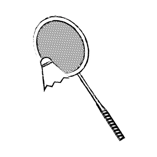 Design de raquete de badminton —  Vetores de Stock