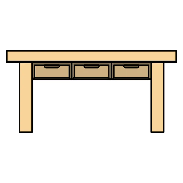 Изолированный дизайн стола — стоковый вектор