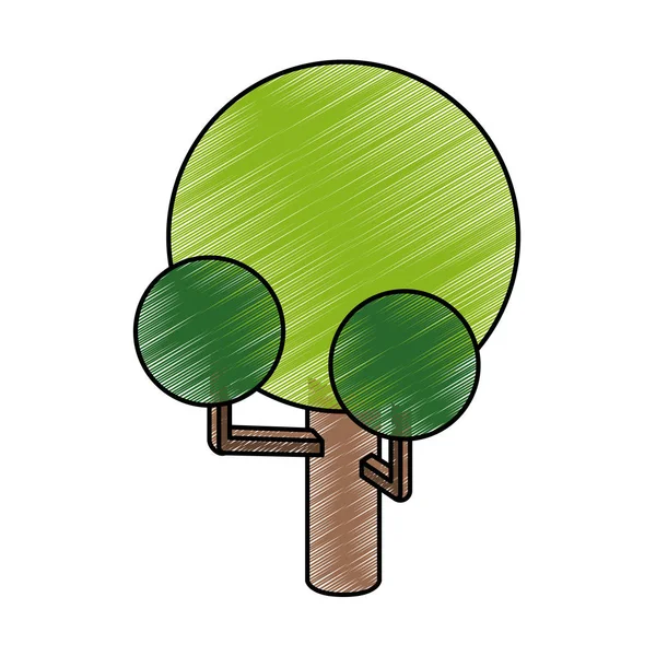 Isometrisk Tree design — Stock vektor