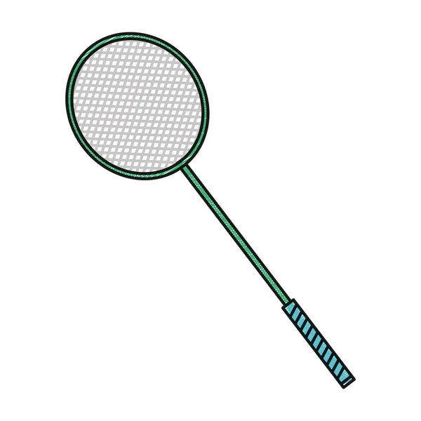 Design de raquete de badminton —  Vetores de Stock