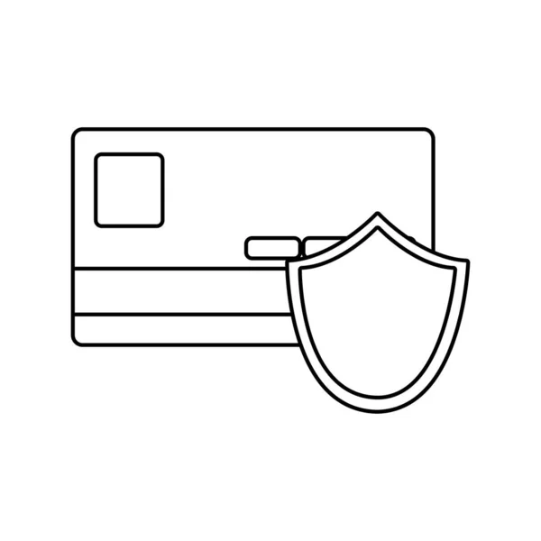 Diseño de tarjeta de crédito aislada — Archivo Imágenes Vectoriales
