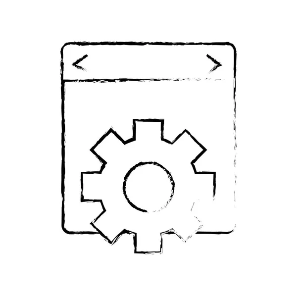 Izolované webové stránky design — Stockový vektor