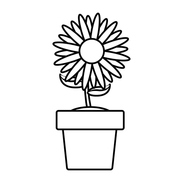 Isolated sunflower design — Stock Vector