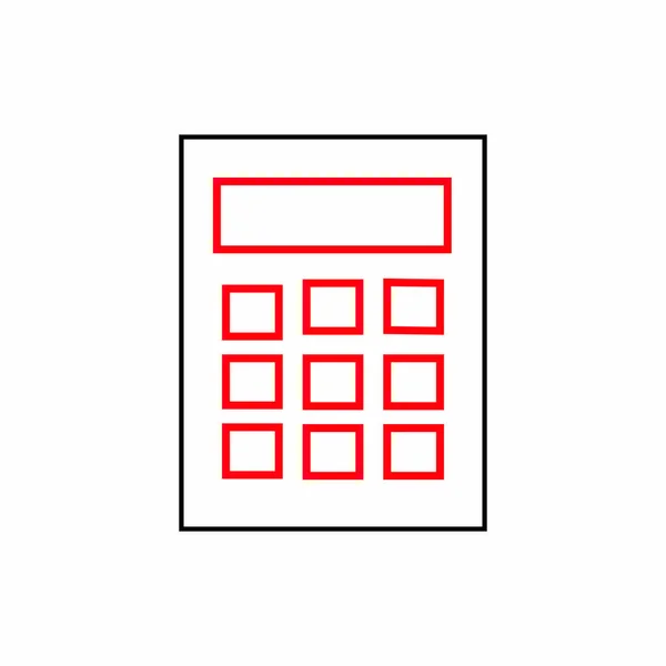 Diseño de calculadora aislada — Vector de stock