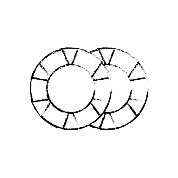 Конструкція ізольованих чіпси — стоковий вектор