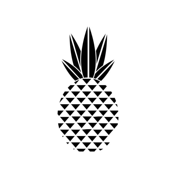Design isolato dell'ananas — Vettoriale Stock