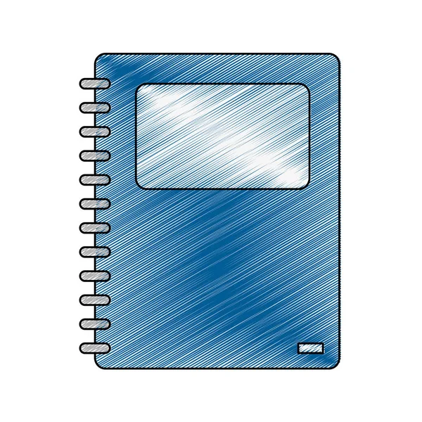 Design isolato del notebook — Vettoriale Stock
