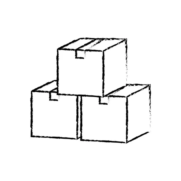 격리 된 박스 디자인 — 스톡 벡터