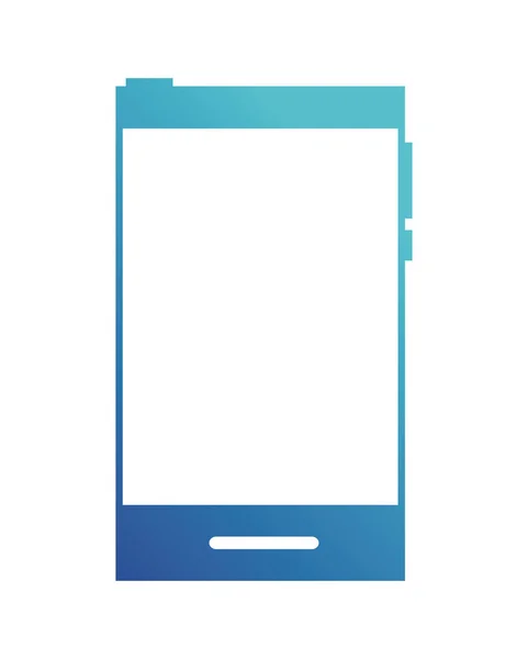 Blue Line Kommunikation Smartphone Technologie Objekt Symbol — Stockvektor