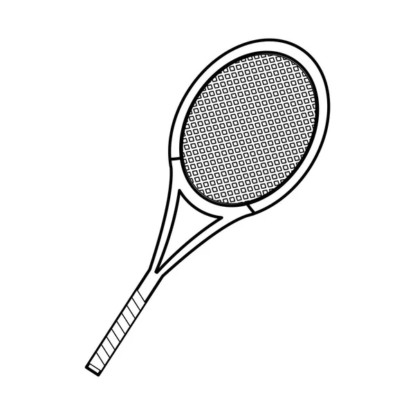 Diseño de raqueta de tenis — Vector de stock