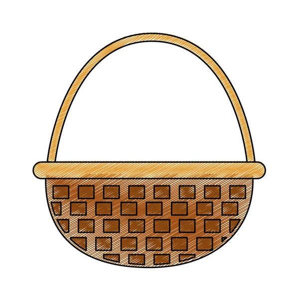 Conception de panier isolé — Image vectorielle