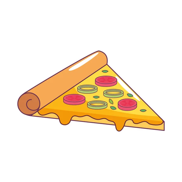Σχεδιασμός απομονωμένες πίτσα — Διανυσματικό Αρχείο