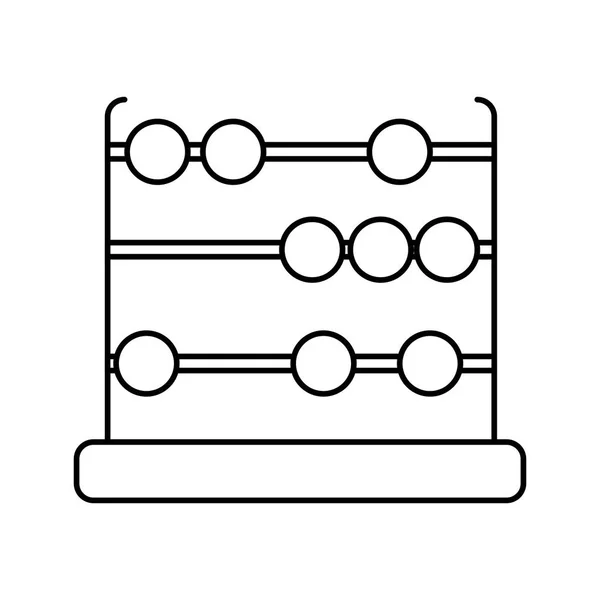 Diseño de ábaco aislado — Archivo Imágenes Vectoriales