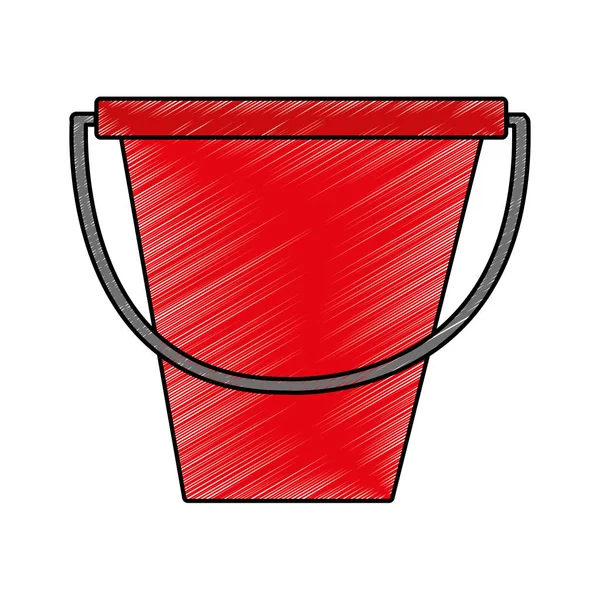 Geïsoleerde sandbucket ontwerp — Stockvector