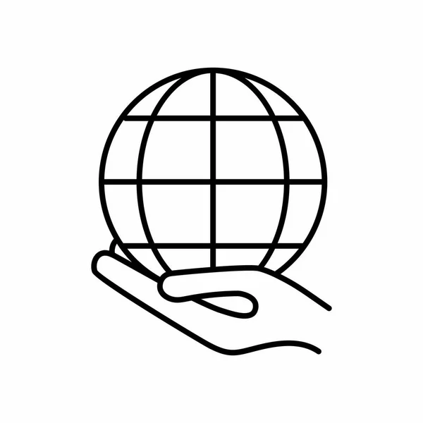 Projeto de esfera global isolada — Vetor de Stock