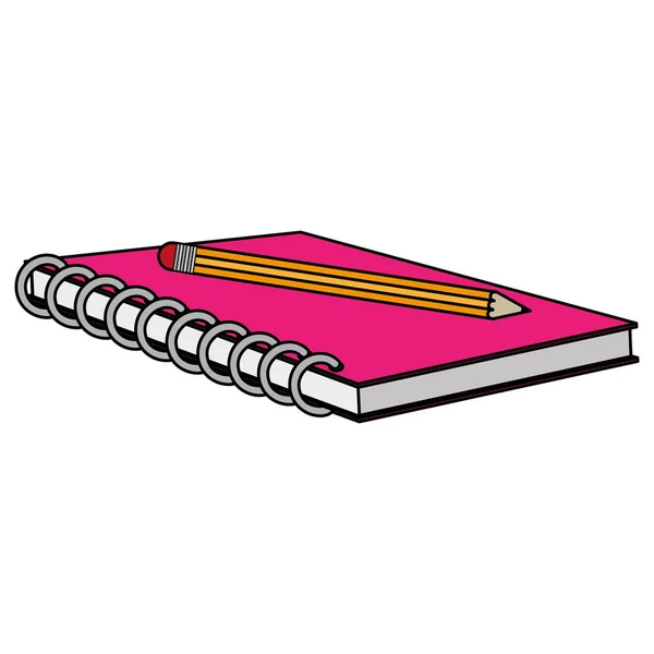 孤立したノートブックのデザイン — ストックベクタ