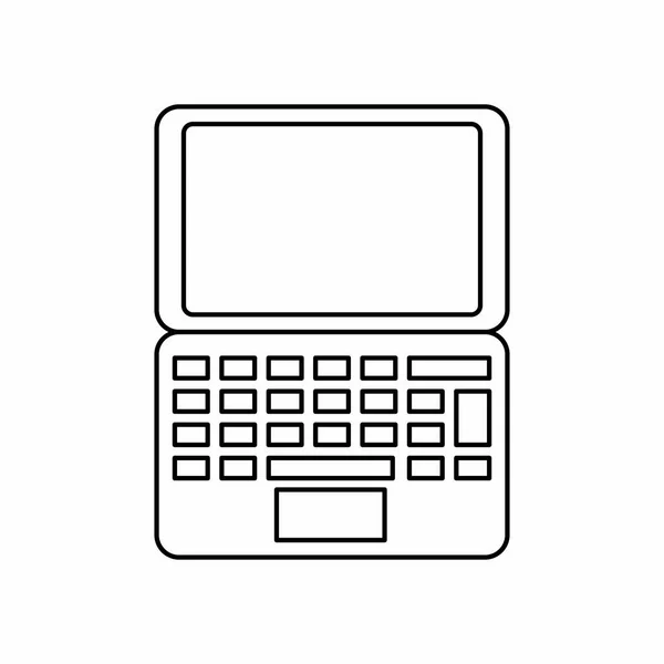 Конструкція ізольованих ноутбук — стоковий вектор