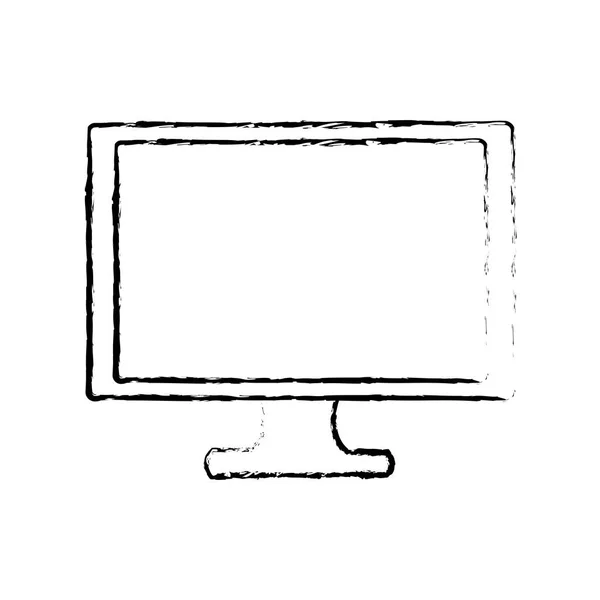 Computer Gadget Dispositivo Tecnologia Tema Design Isolato Illustrazione Vettoriale — Vettoriale Stock