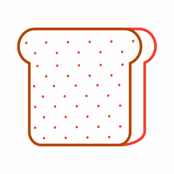 Geïsoleerde brood ontwerp — Stockvector