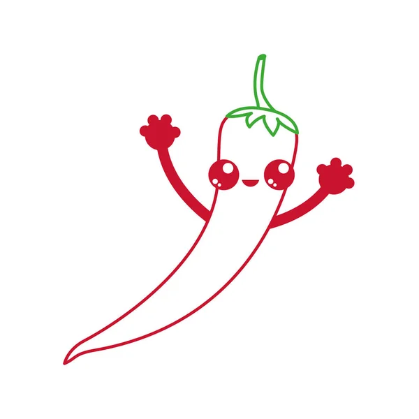 蔬菜健康和有机食品主题辣椒隔离设计向量图 — 图库矢量图片