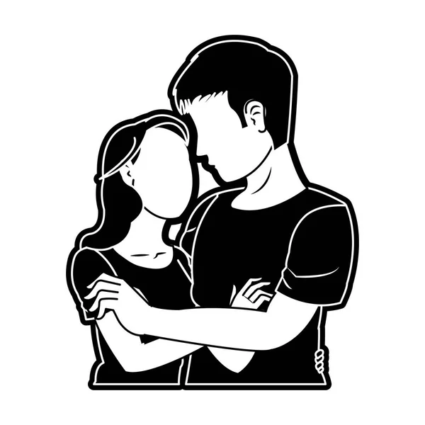 Diseño de mujer y hombre — Vector de stock