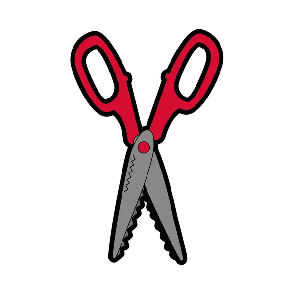 Isolerade scissor design — Stock vektor