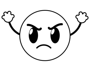 satır kızgın emoji yüz ifadesi silah ile