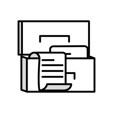 satır klasör dosyası belge kağıt arşivlemek için