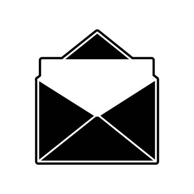 E-posta mektup ve mesaj Tema izole tasarım vektör çizim zarf